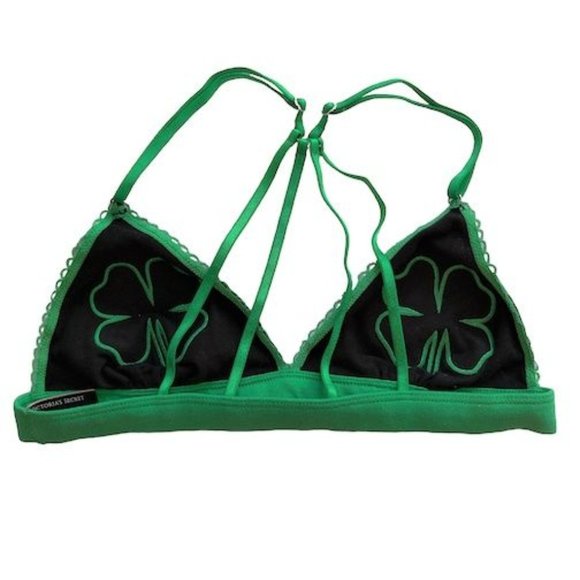 Victoria's Secret St. Patrick's Day Shamrock Bralette - Picture 2 of 4